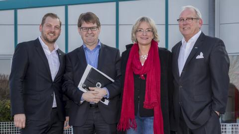 Ralf Stegner, Kathrin Wagner-Bockey, Philipp und Joachim Wilczek