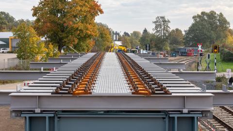 Schwentine-Brücke mit GFK Eindeckung