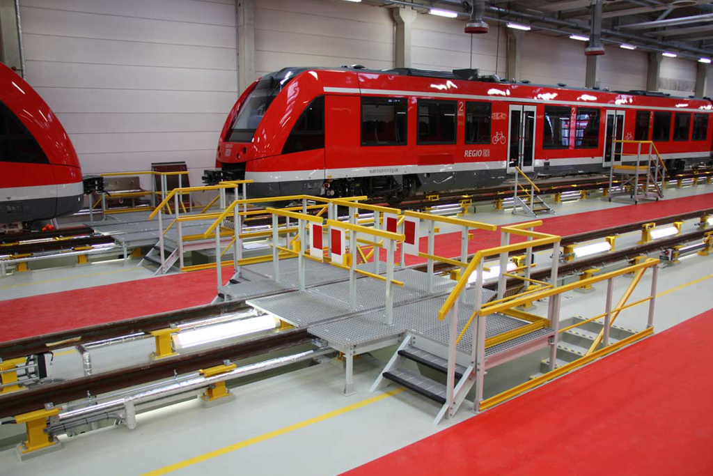 Konstrukcje z tworzyw sztucznych wzmacnianych włóknem szklanym w warsztatach DB