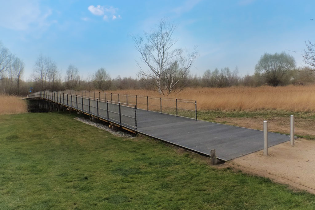 Glass fiber reinforced plastic planks as bridge decking